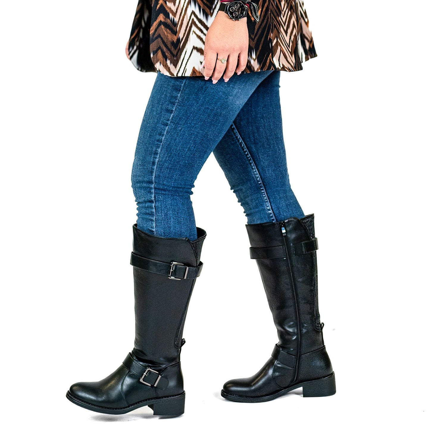 Bottes 2XL pour mollets larges - Modele Litchi