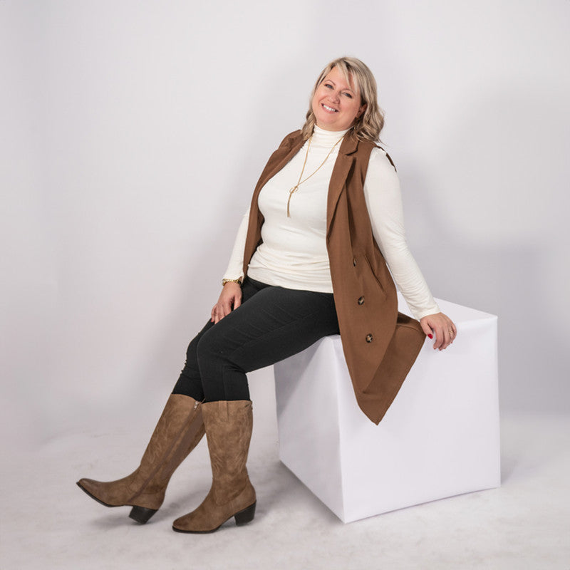 Bottes 2XL pour mollets larges - Modele Irina