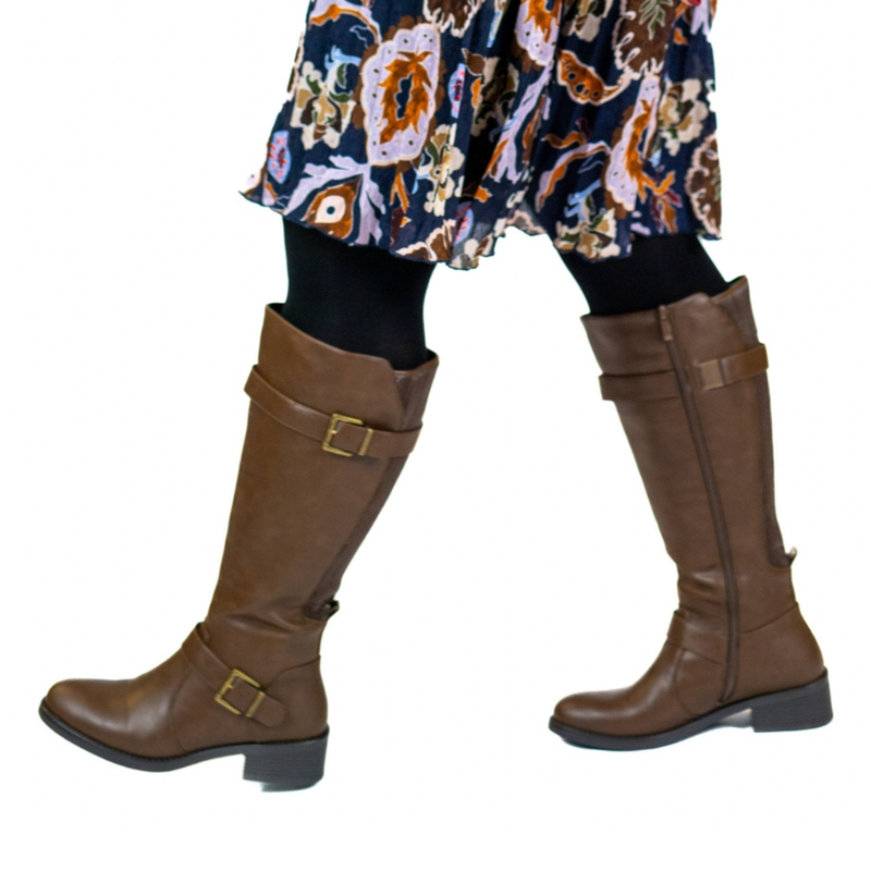 Bottes 2XL pour mollets larges - Modele Litchi