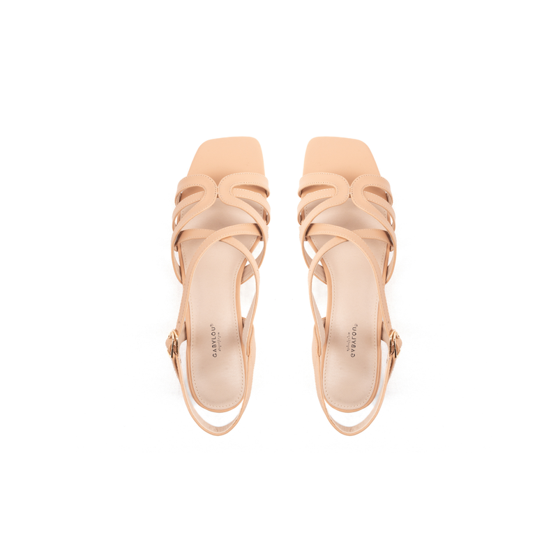 Sandales à talons pieds larges ajustables H - Modele Eva