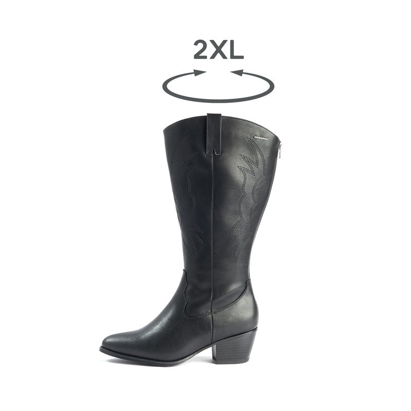 Bottes 2XL pour mollets larges - Modele Irina