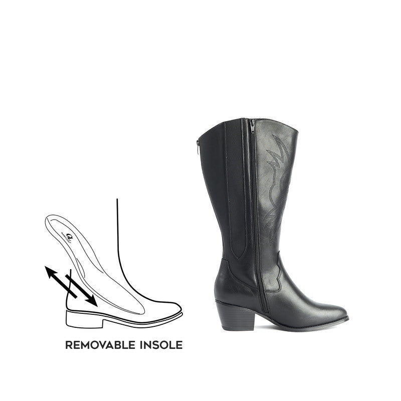 Bottes 2XL pour mollets larges - Modele Irina