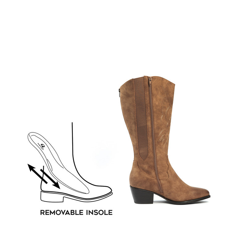 Bottes 2XL pour mollets larges - Modele Irina