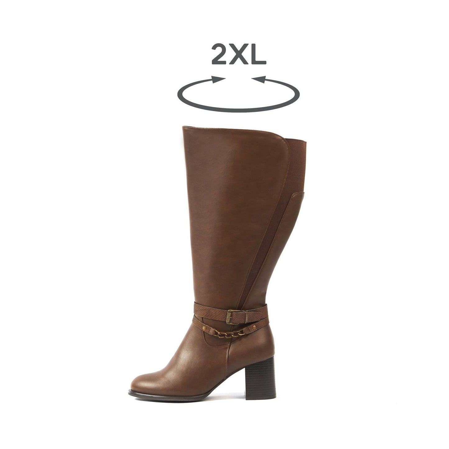Bottes 2XL pour mollets larges - Modele Lemon