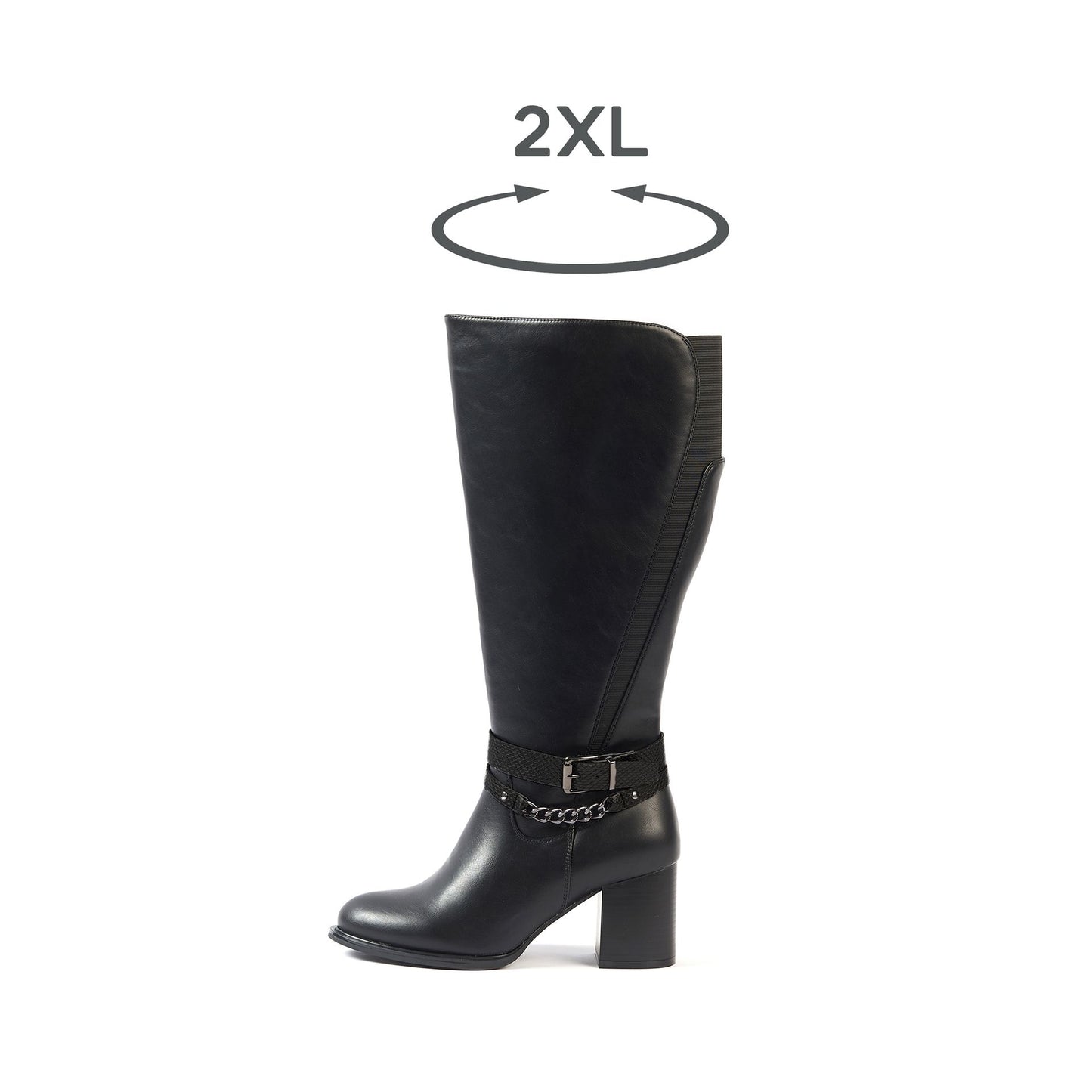 Bottes 2XL pour mollets larges - Modele Lemon