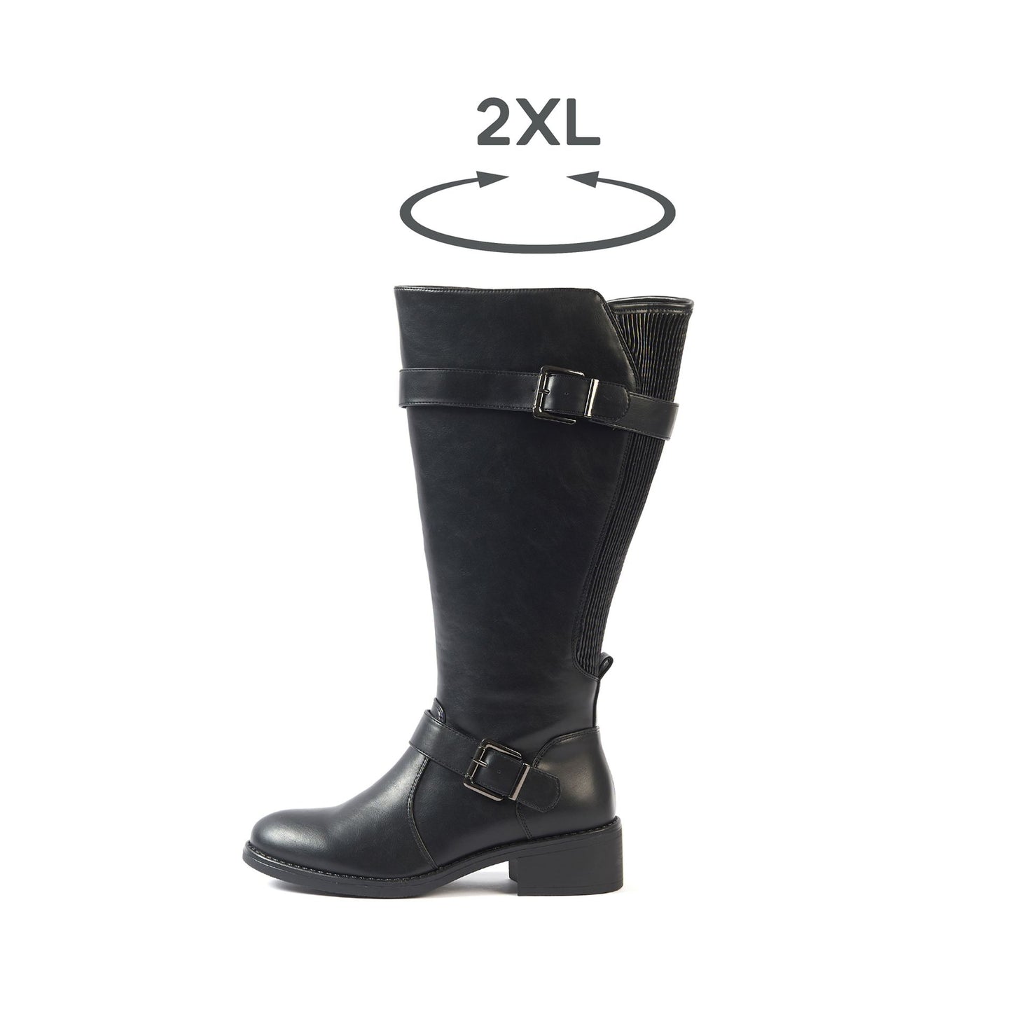 Bottes 2XL pour mollets larges - Modele Litchi