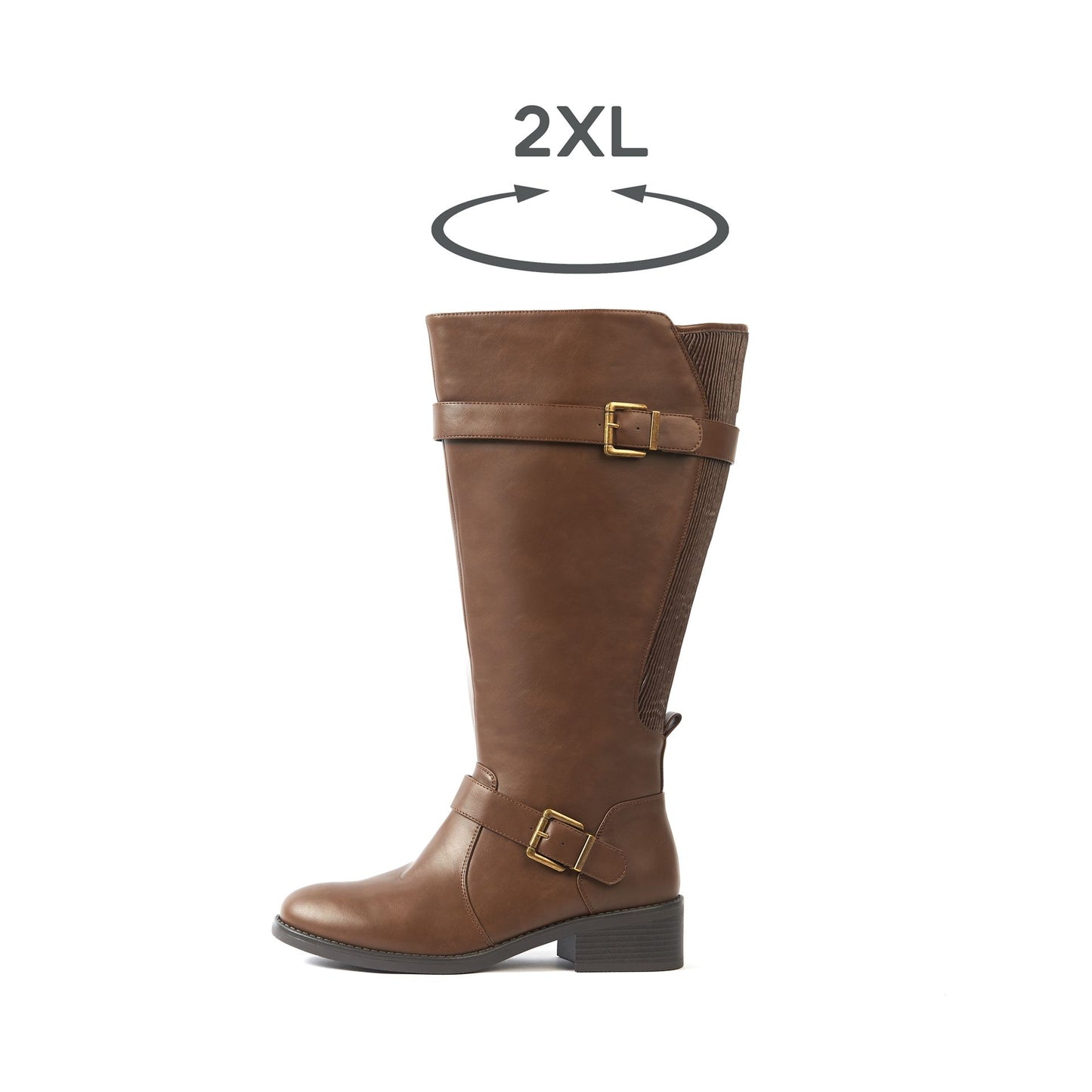 Bottes 2XL pour mollets larges - Modele Litchi