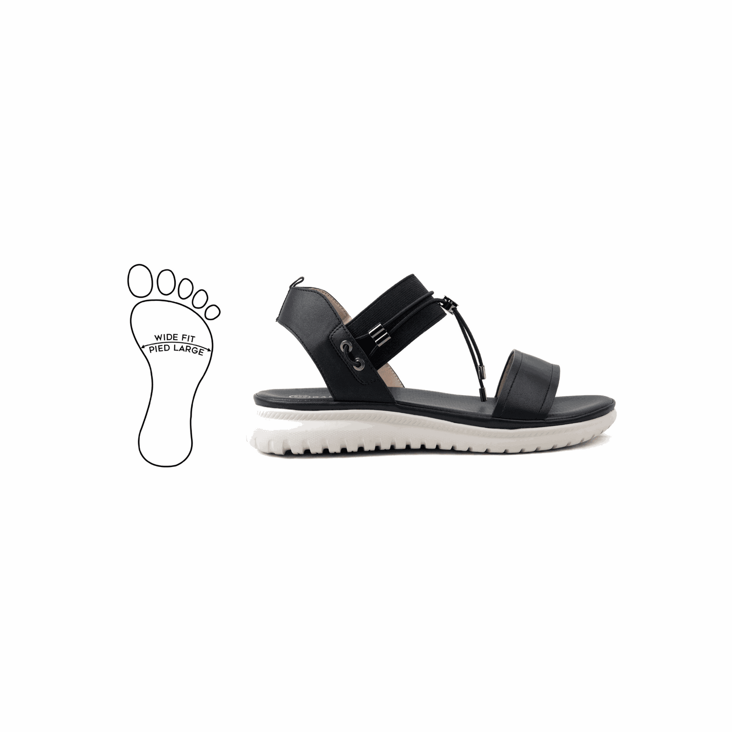 Verstelbare plateausandalen H - model Lou