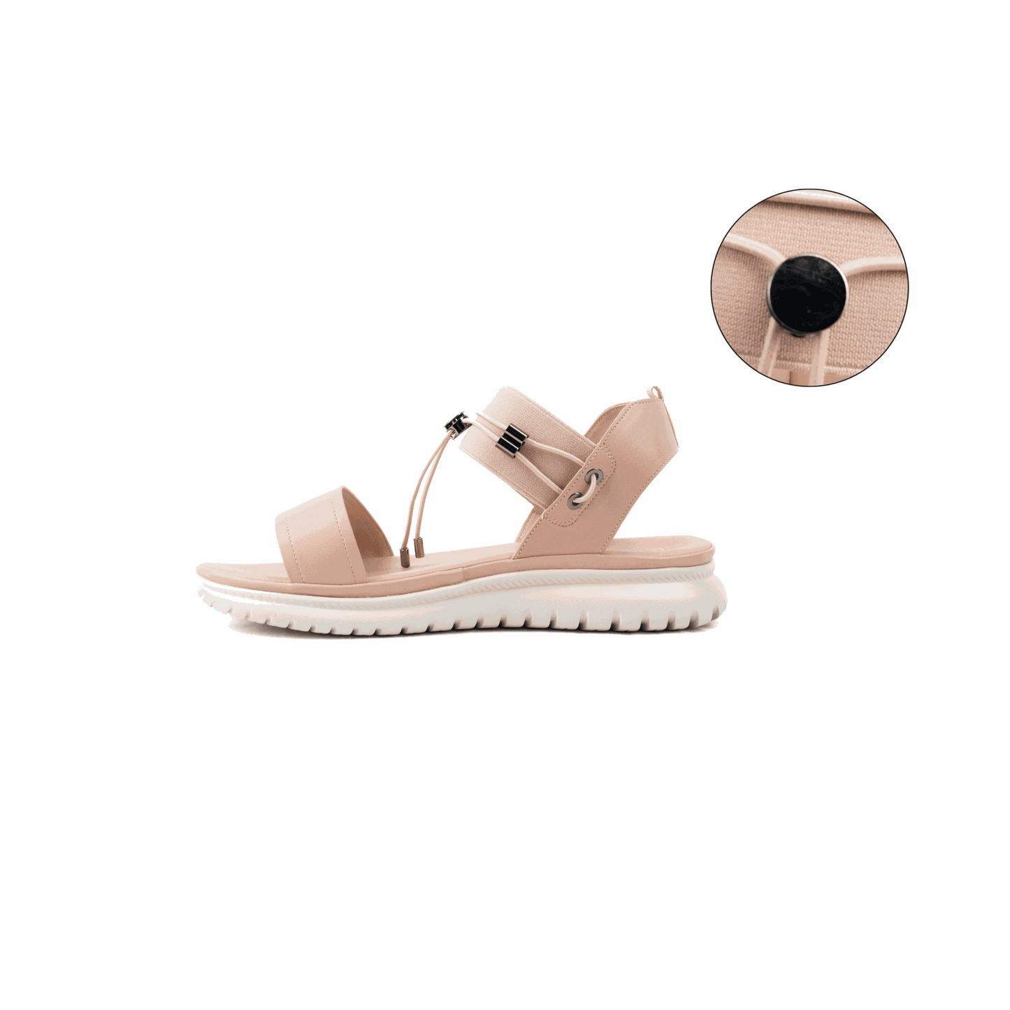 Sandales à talons pieds larges ajustables H - Modele Lou