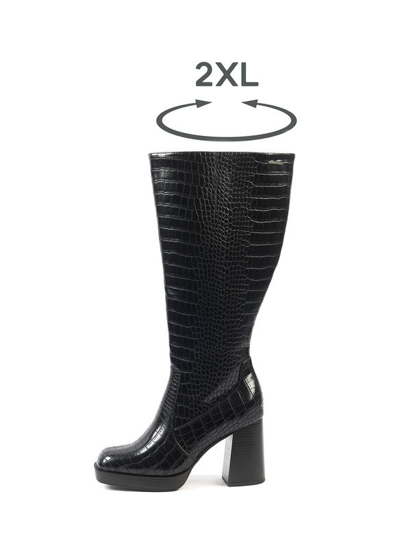 Bottes 2XL pour mollets larges - Modele Melissa