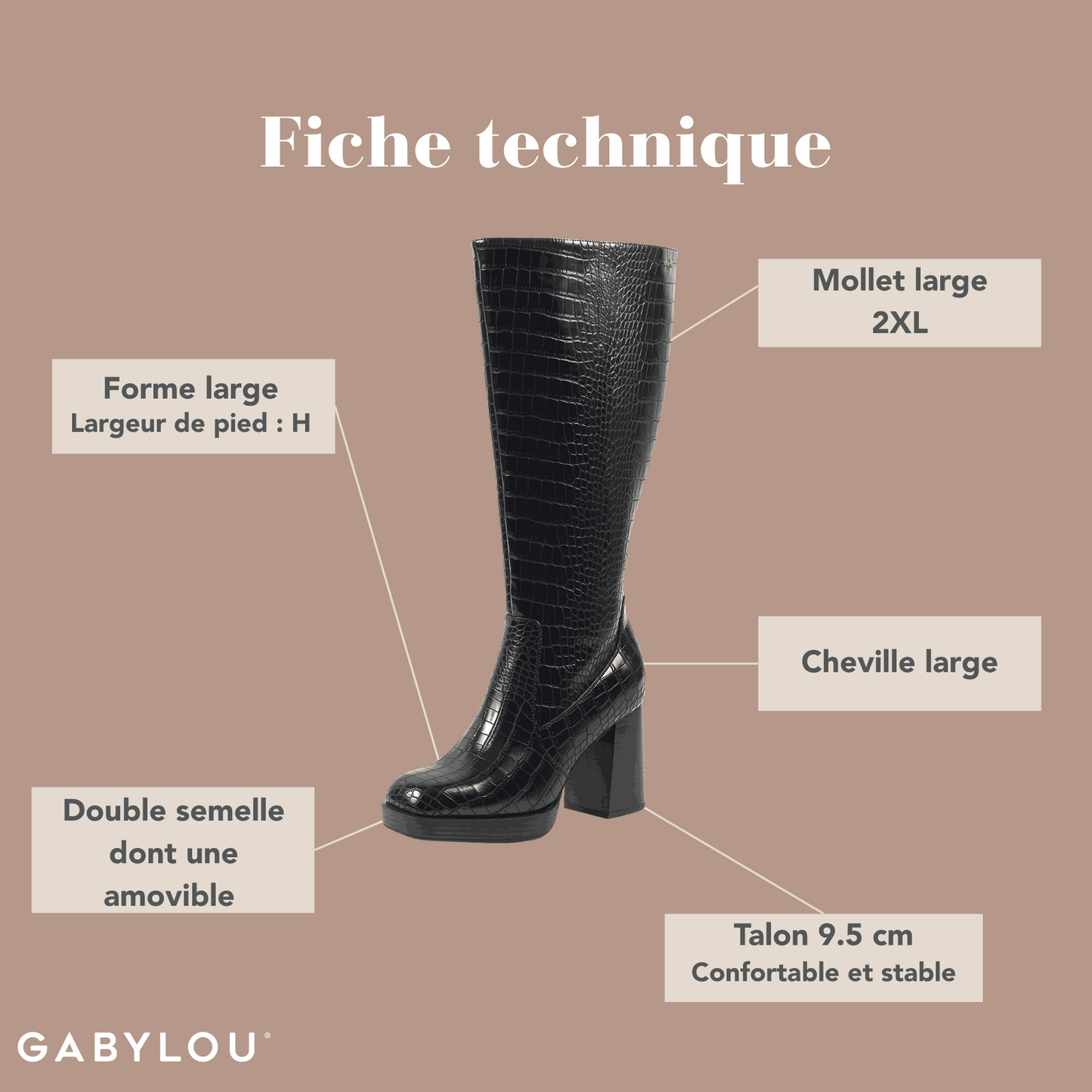 2XL wide calf boots - Melissa model