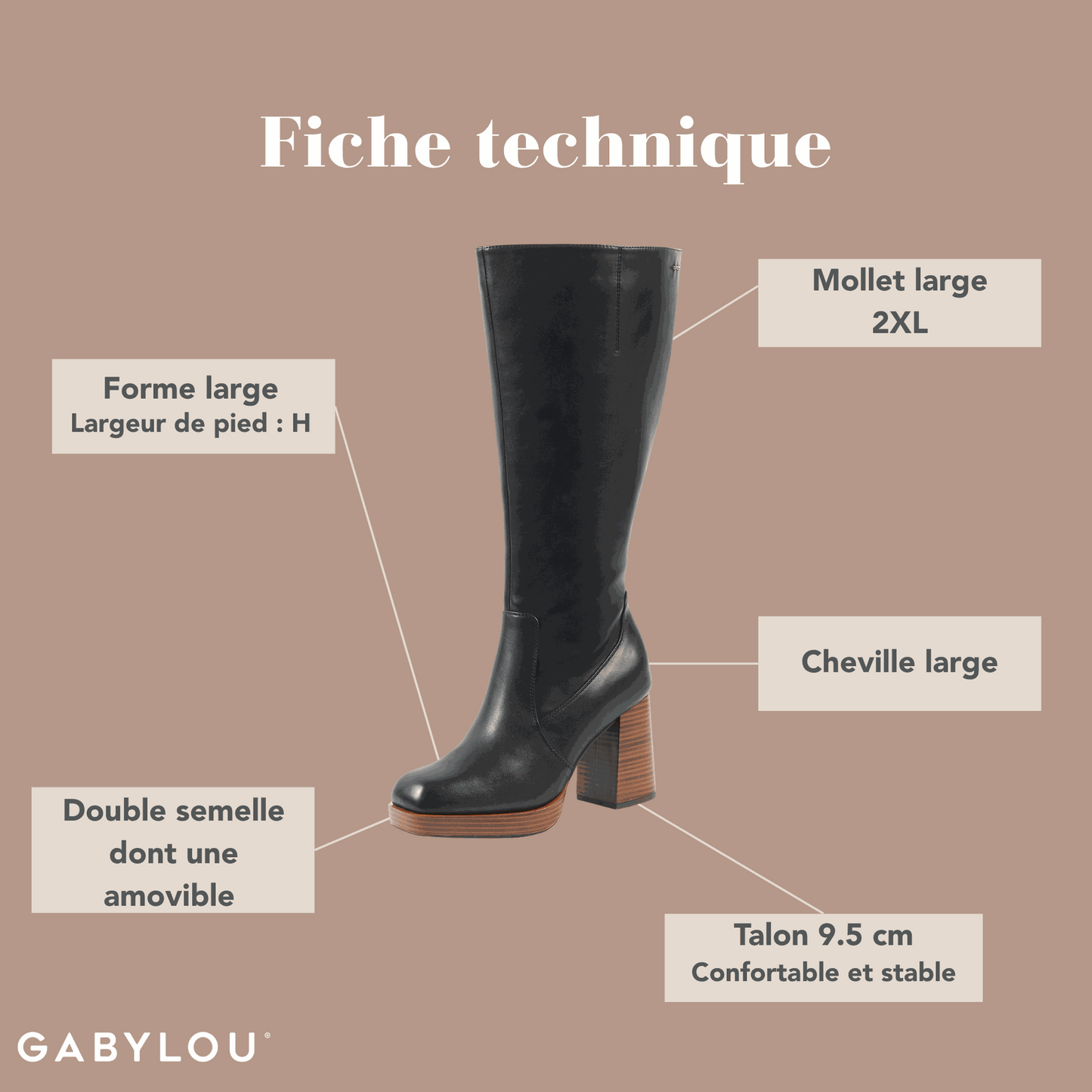 2XL wide calf boots - Melissa model