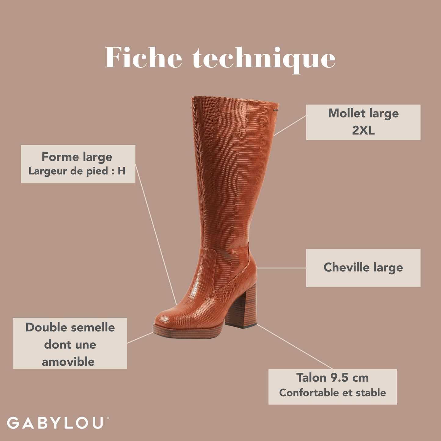 2XL wide calf boots - Melissa model