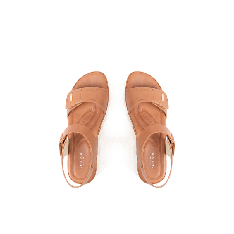 Sandales pieds larges ajustables H - Modele Mia