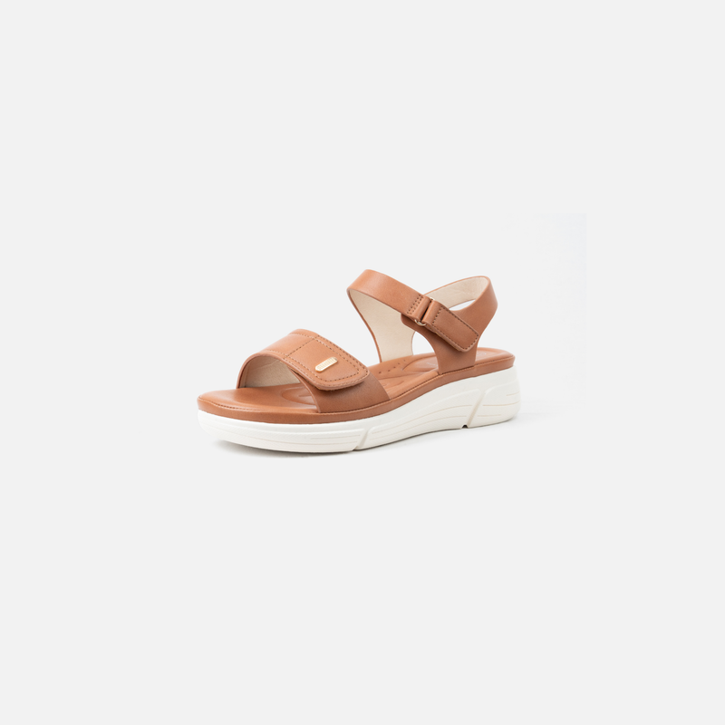 Sandales pieds larges ajustables H - Modele Mia