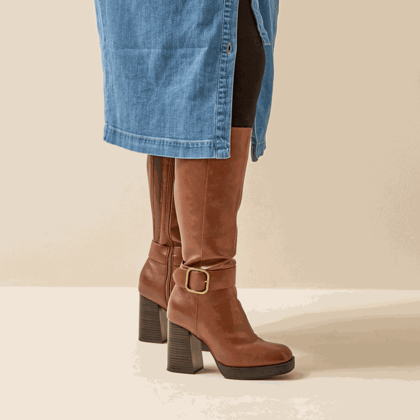 Botas XL para pantorrillas anchas - modelo Nina