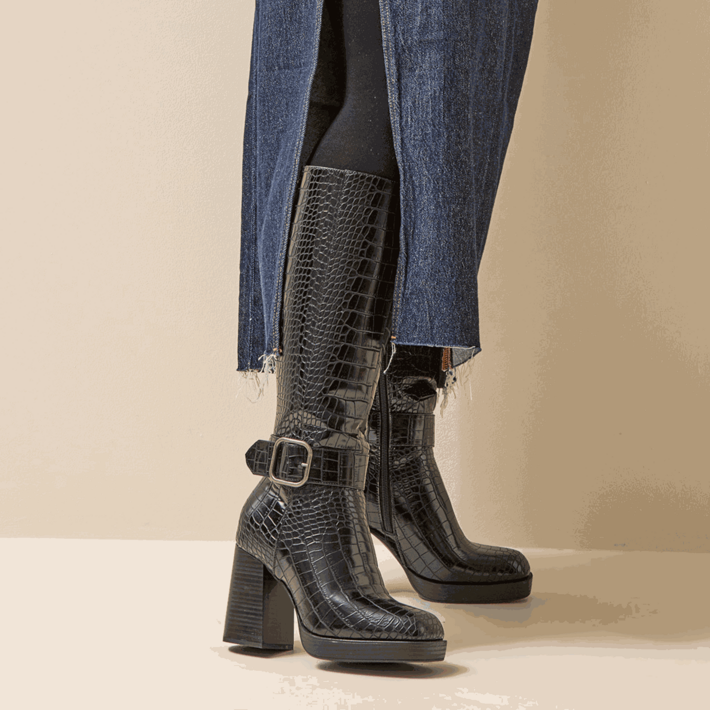 Botas XL para pantorrillas anchas - modelo Nina