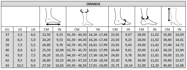 Bottes 2XL pour mollets larges - Modele Orange