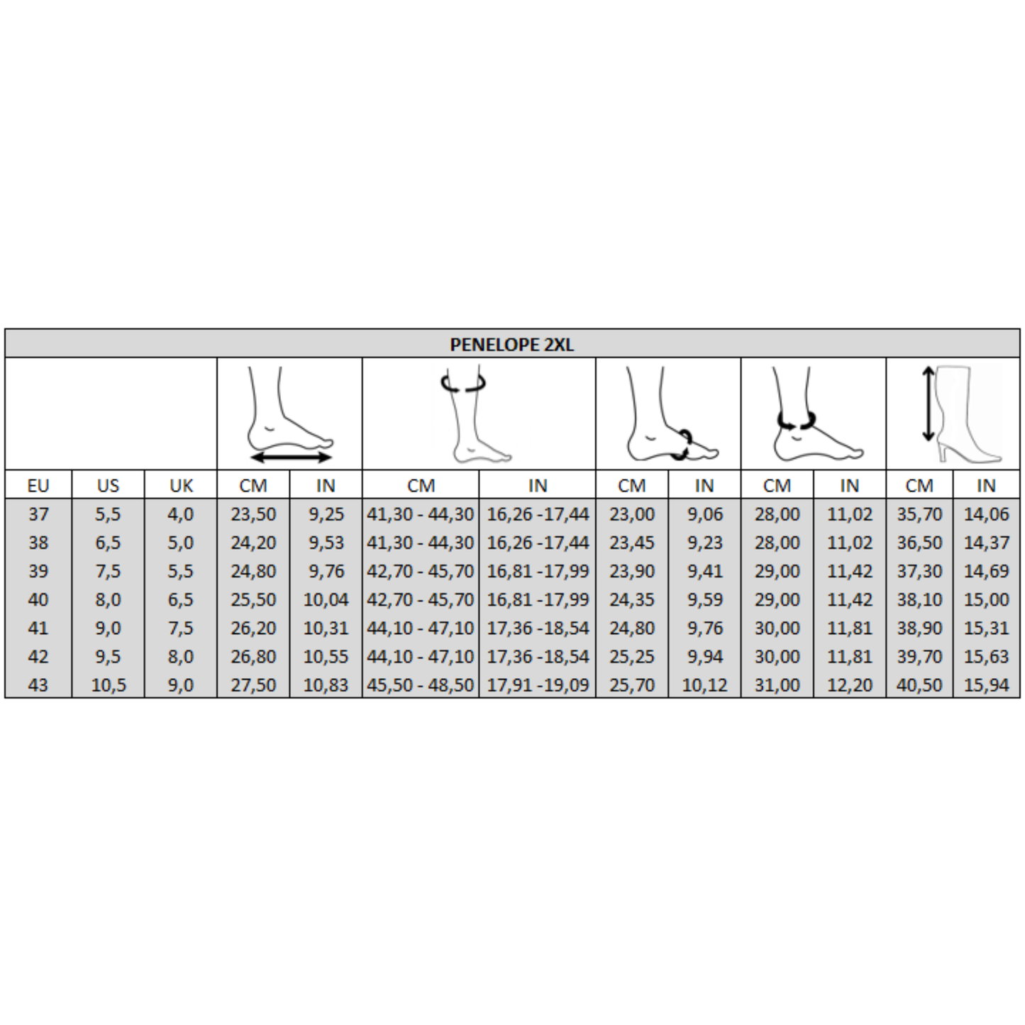 Bottes 2XL pour mollets larges - Modele Penelope