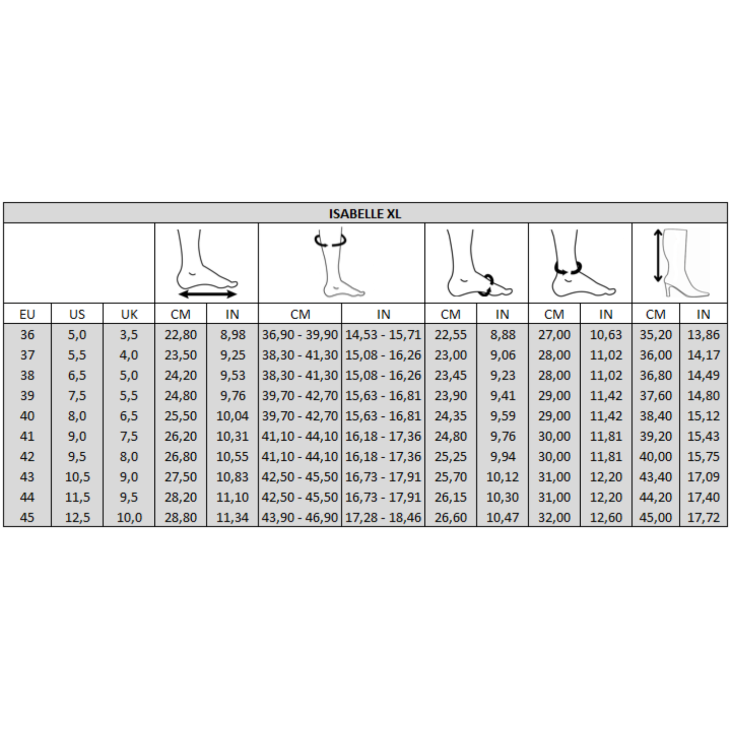 Bottes XL pour mollets larges - Modele Isabelle