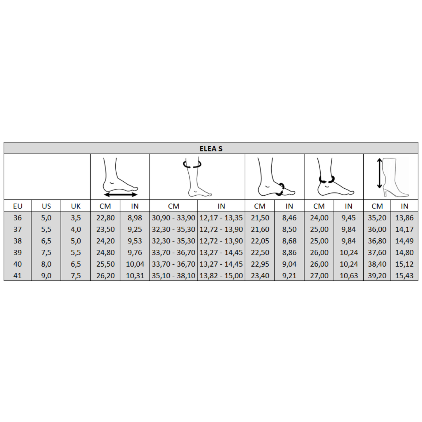 Bottes S pour mollets fins - Modele Elea