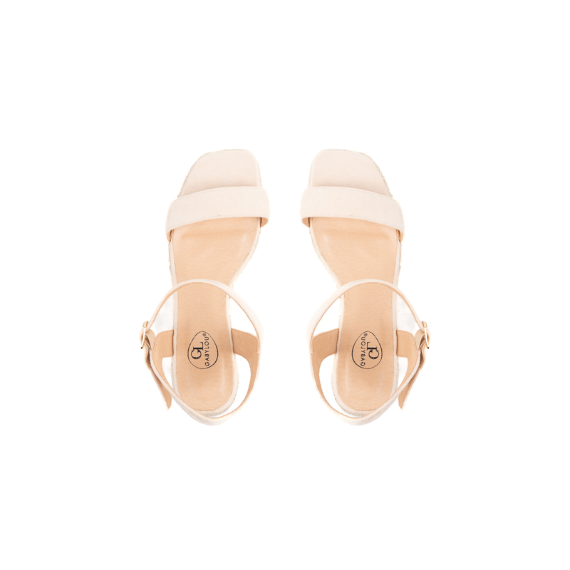 Sandales compensées pieds larges ajustables H - Modele Vic