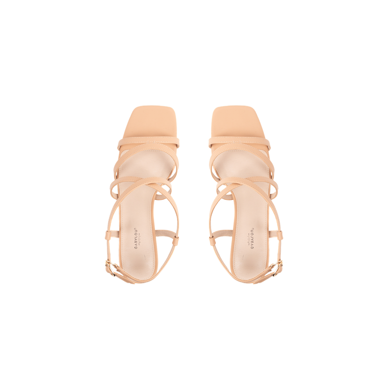 Sandales à talons pieds larges ajustables H - Modele Zoe