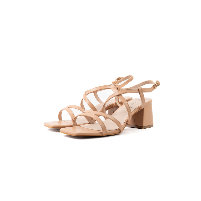 Sandales à talons pieds larges ajustables H - Modele Zoe