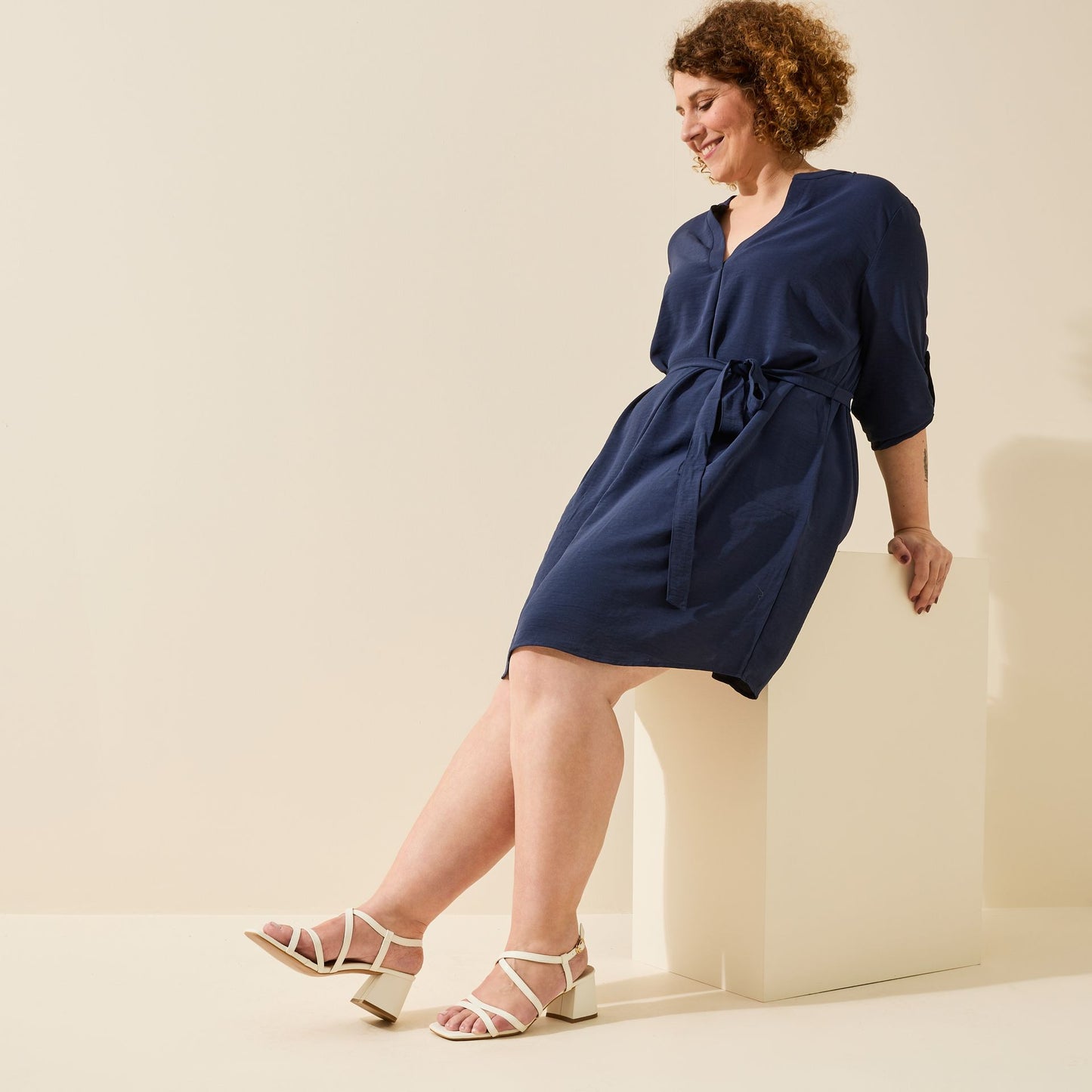 Sandales à talons pieds larges ajustables H - Modele Zoe