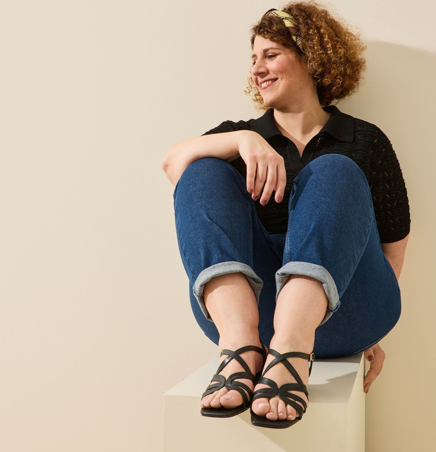 Sandales à talons pieds larges ajustables H - Modele Eva