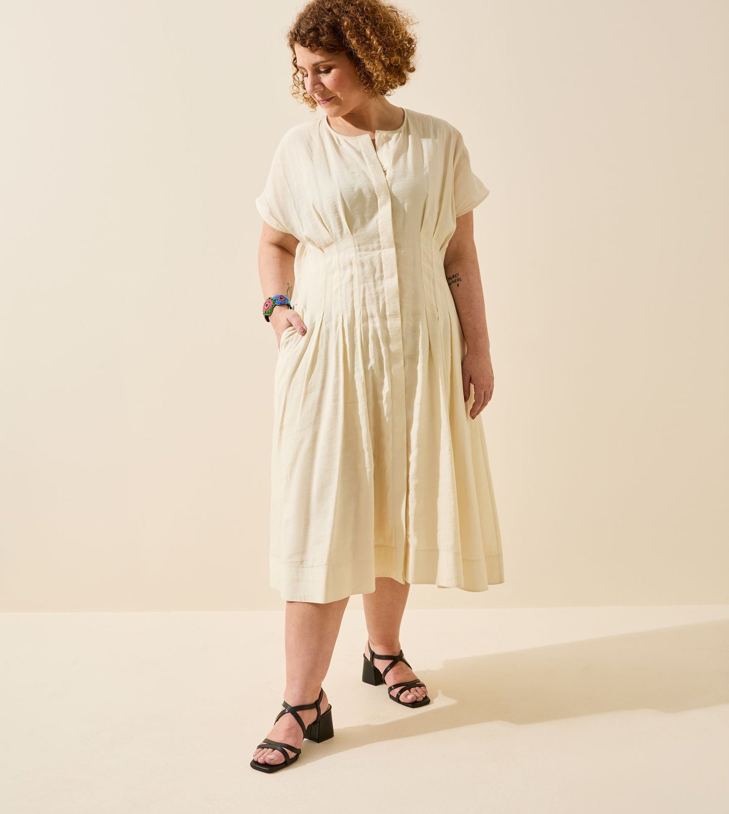 Sandales à talons pieds larges ajustables H - Modele Zoe