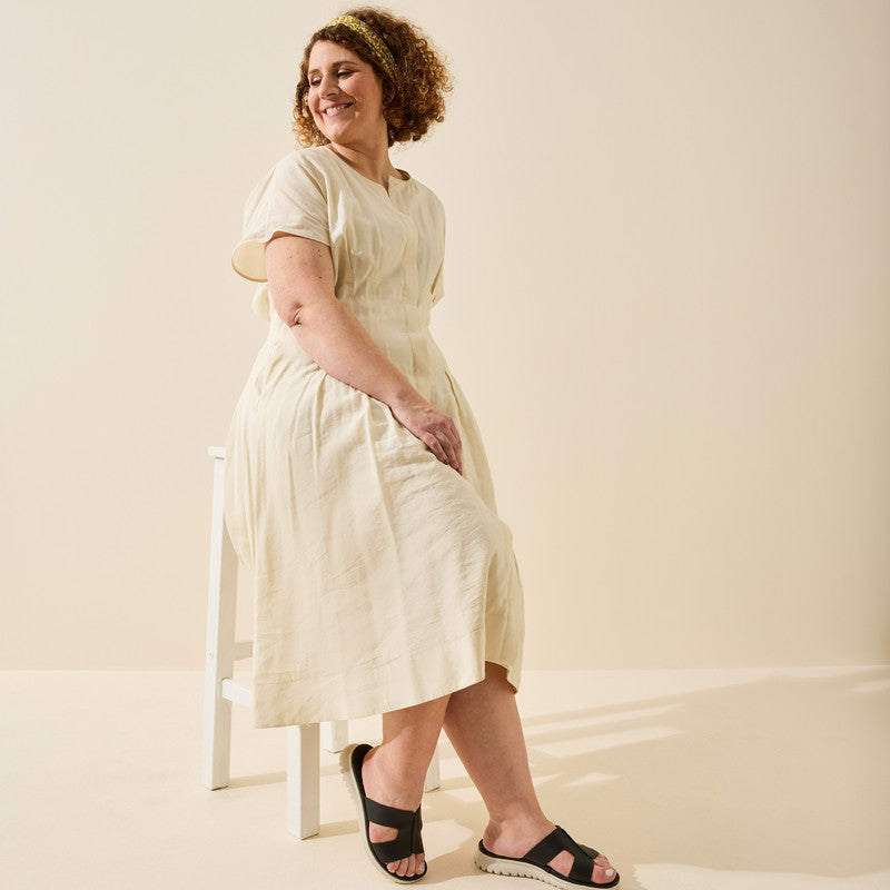Mules pieds larges ajustables H - Modele Emy