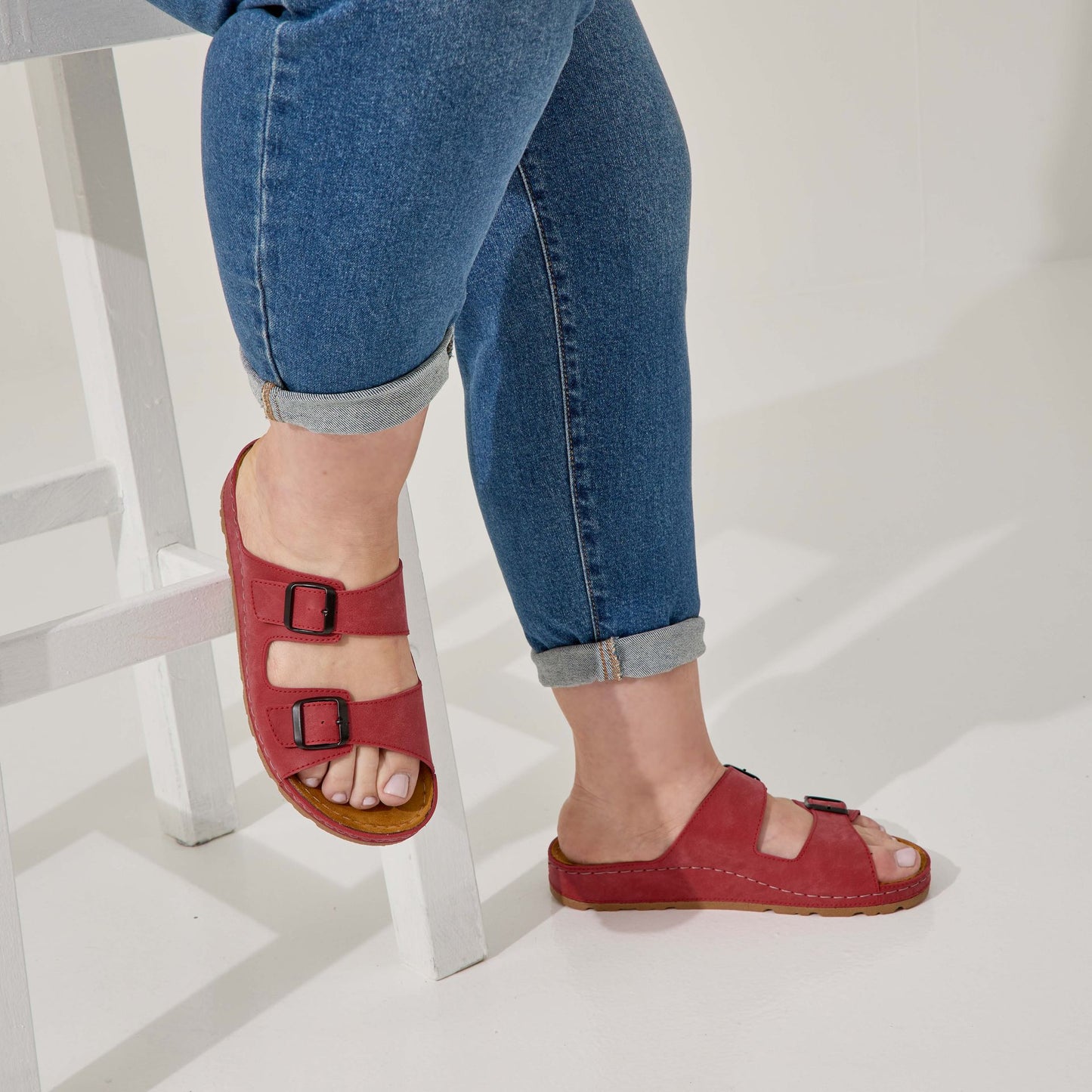 Sandales largeur H pour pieds larges - Modele Hibiscus