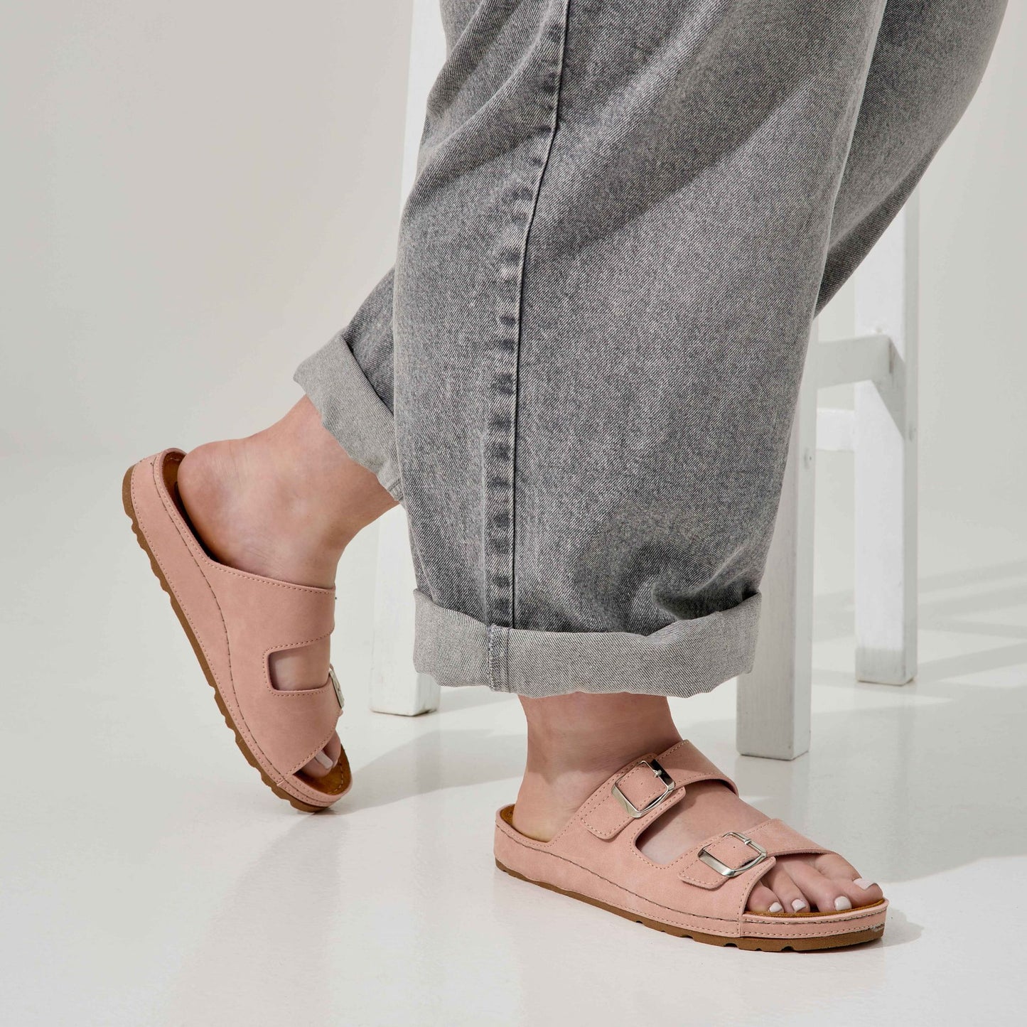 Sandales largeur H pour pieds larges - Modele Hibiscus