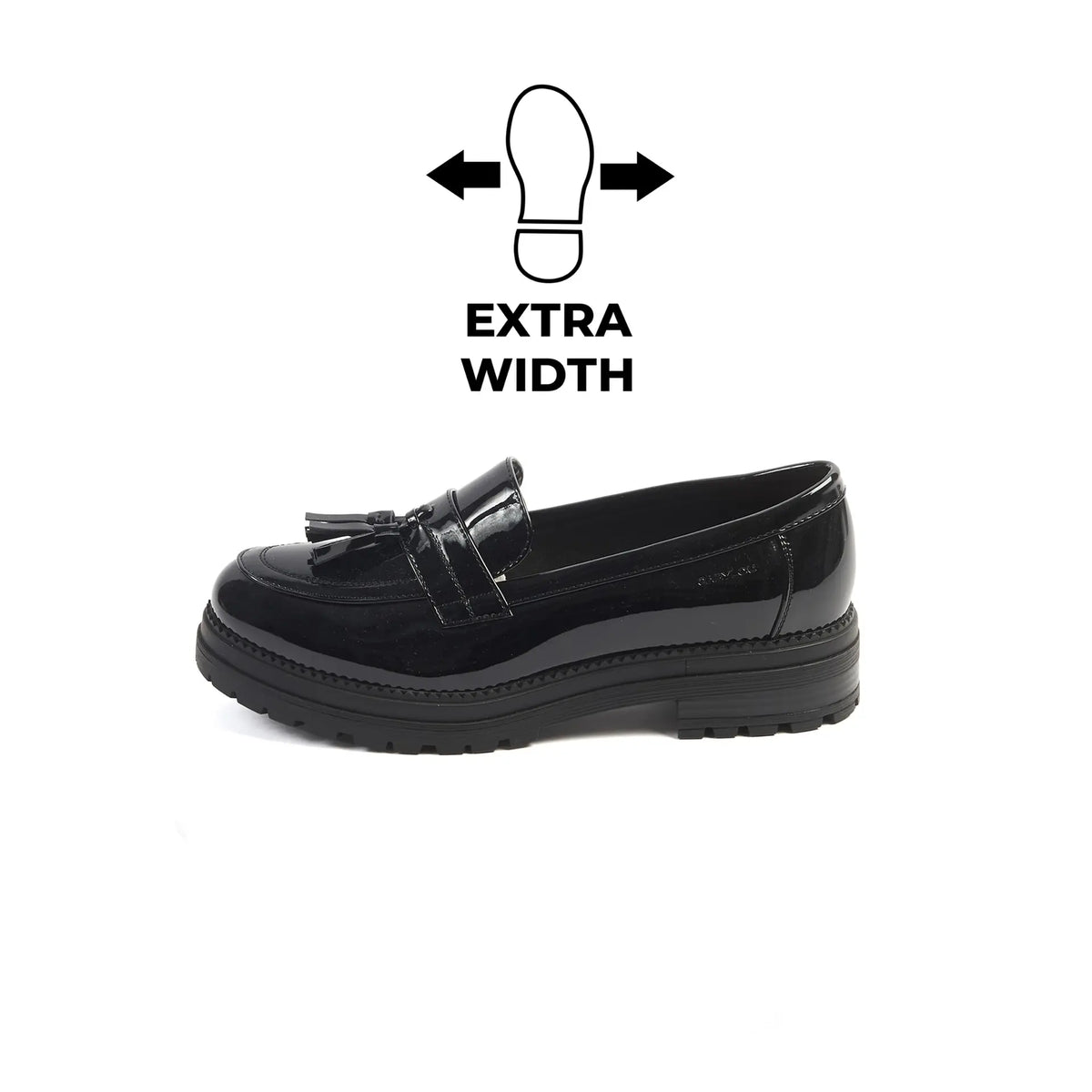 Mocassins pieds larges H - Tina