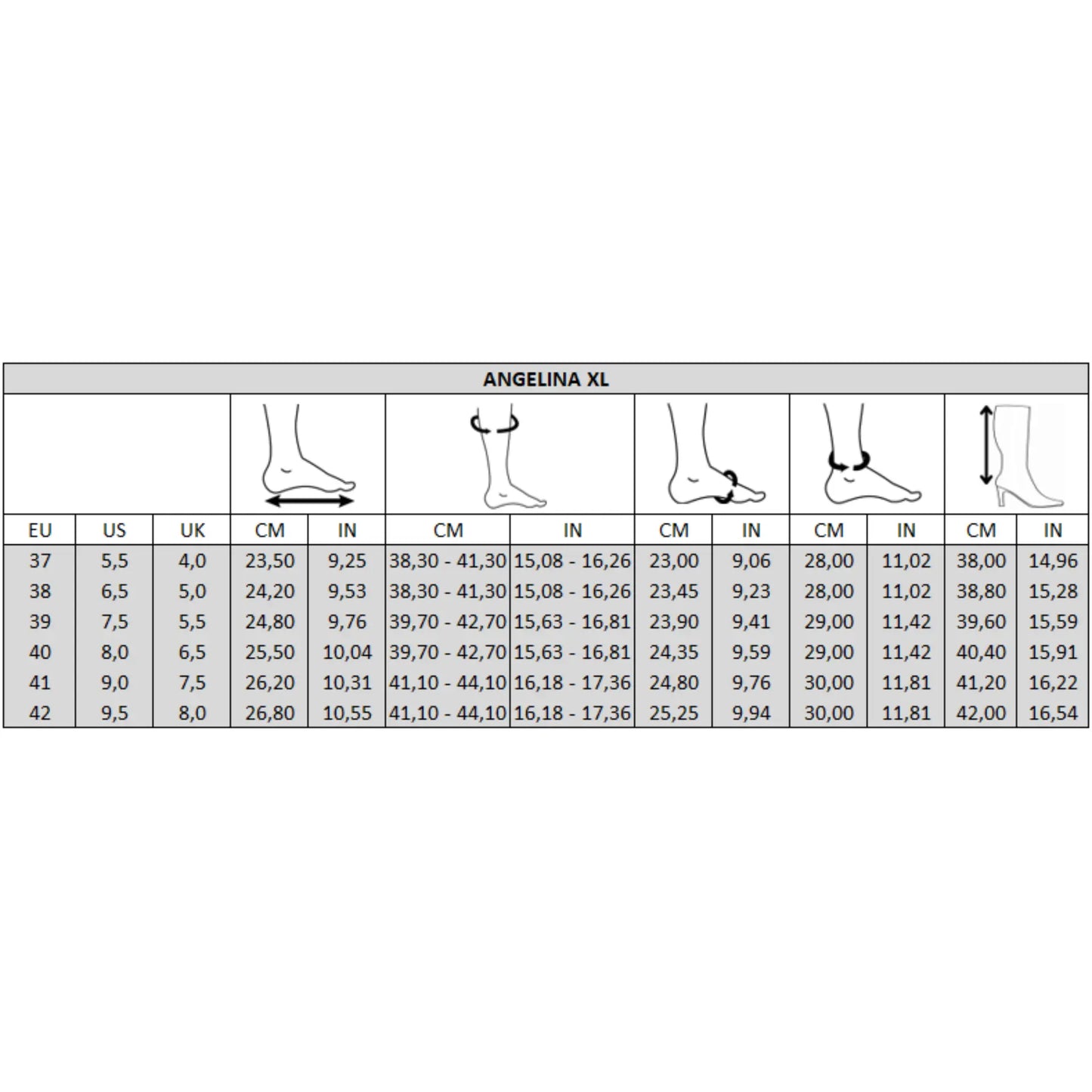 Bottes XL à mollet large - Modèle Angelina