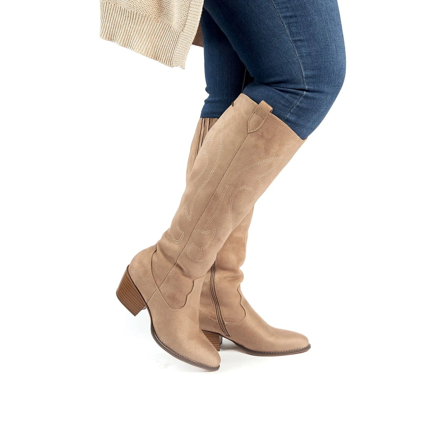 Bottes XL pour mollets larges - Modele Vanessa