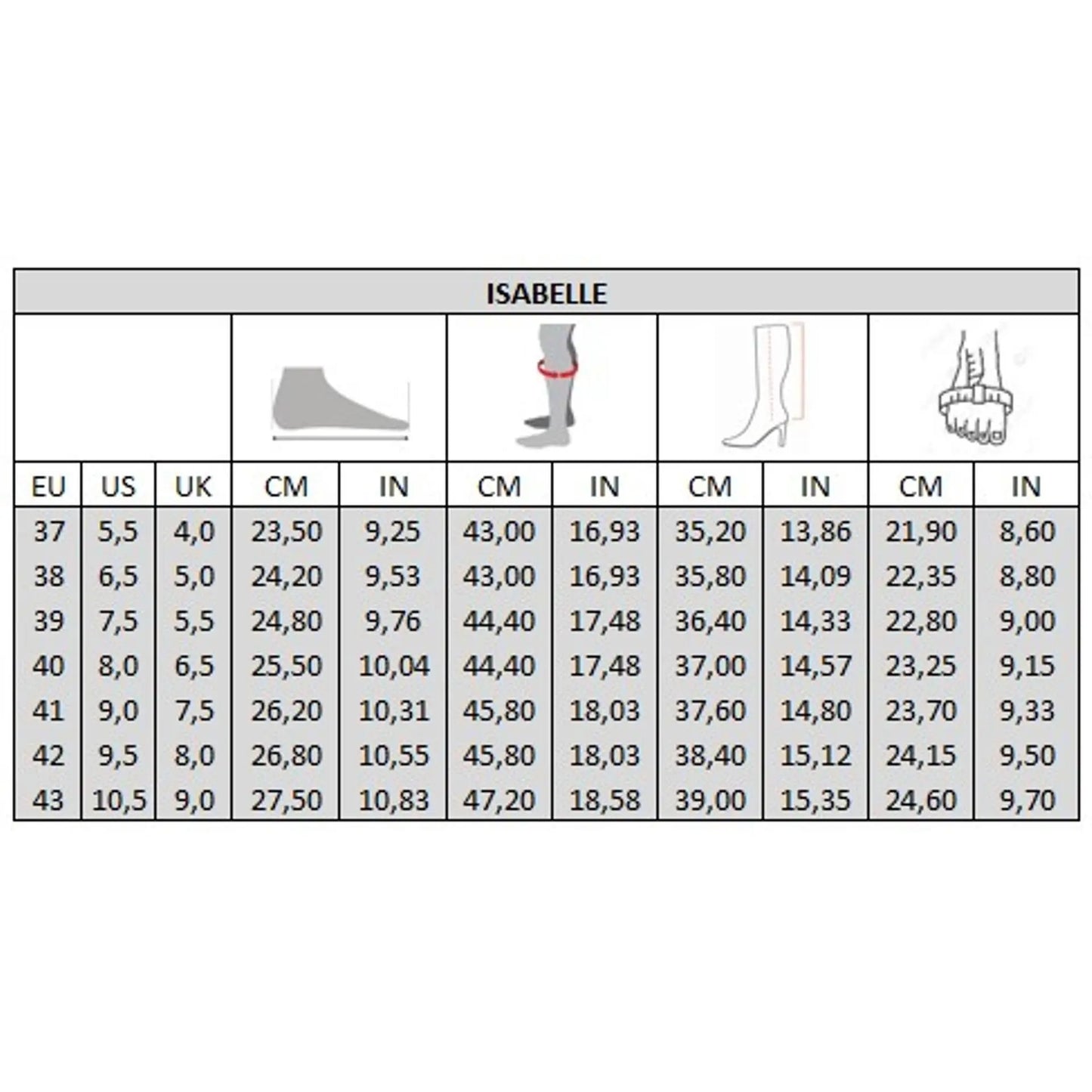 Bottes XL pour mollets larges - Modele Isabelle