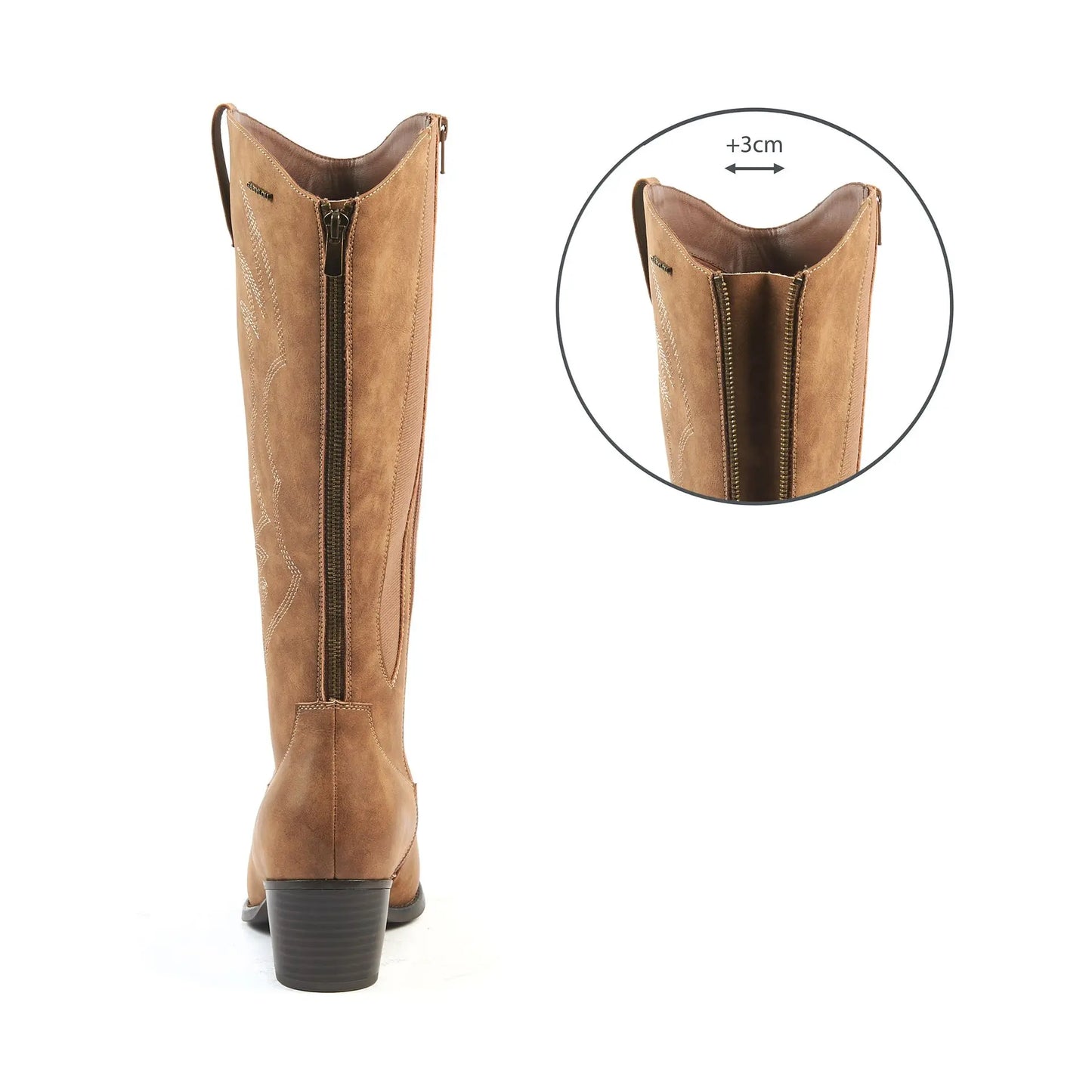 Bottes VARIO 2XL/3XL pour mollets larges - Modele Irina