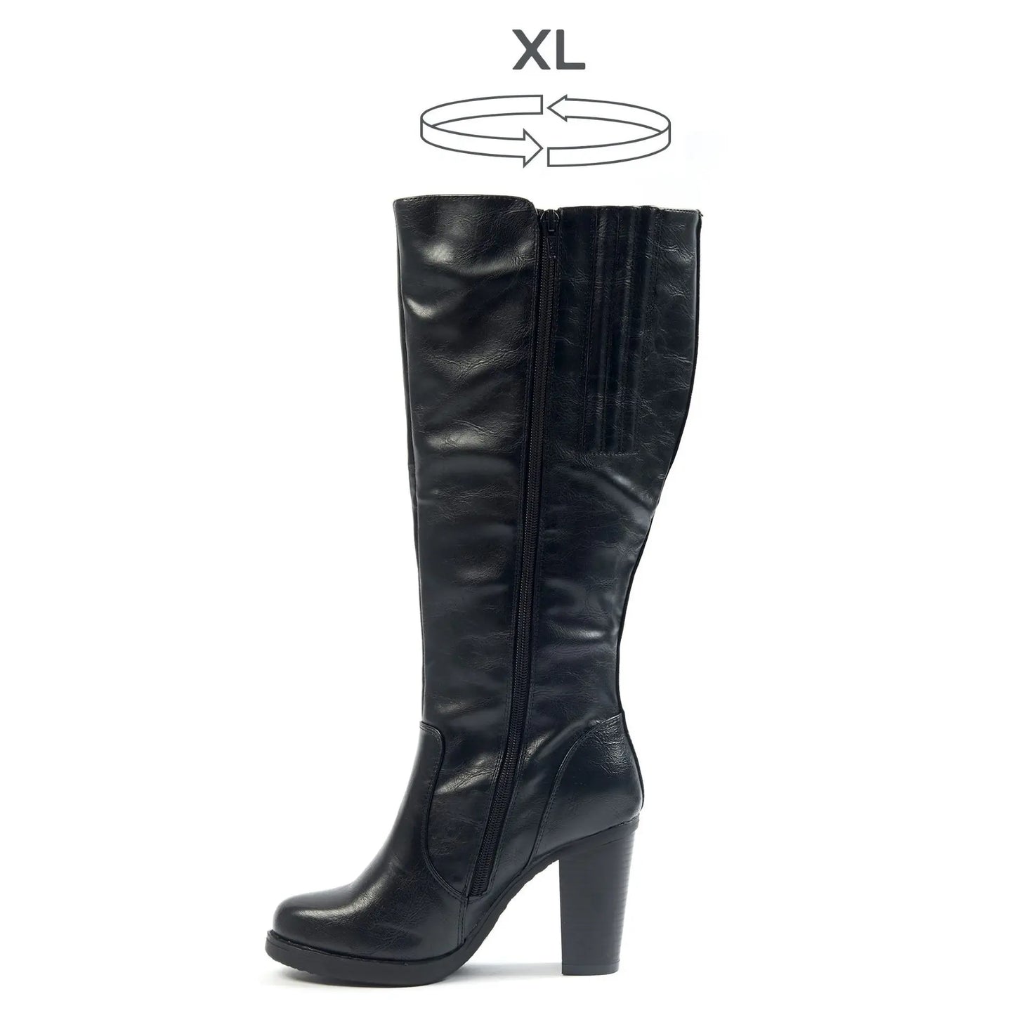 XL laarzen met brede kuit - Kamilla model