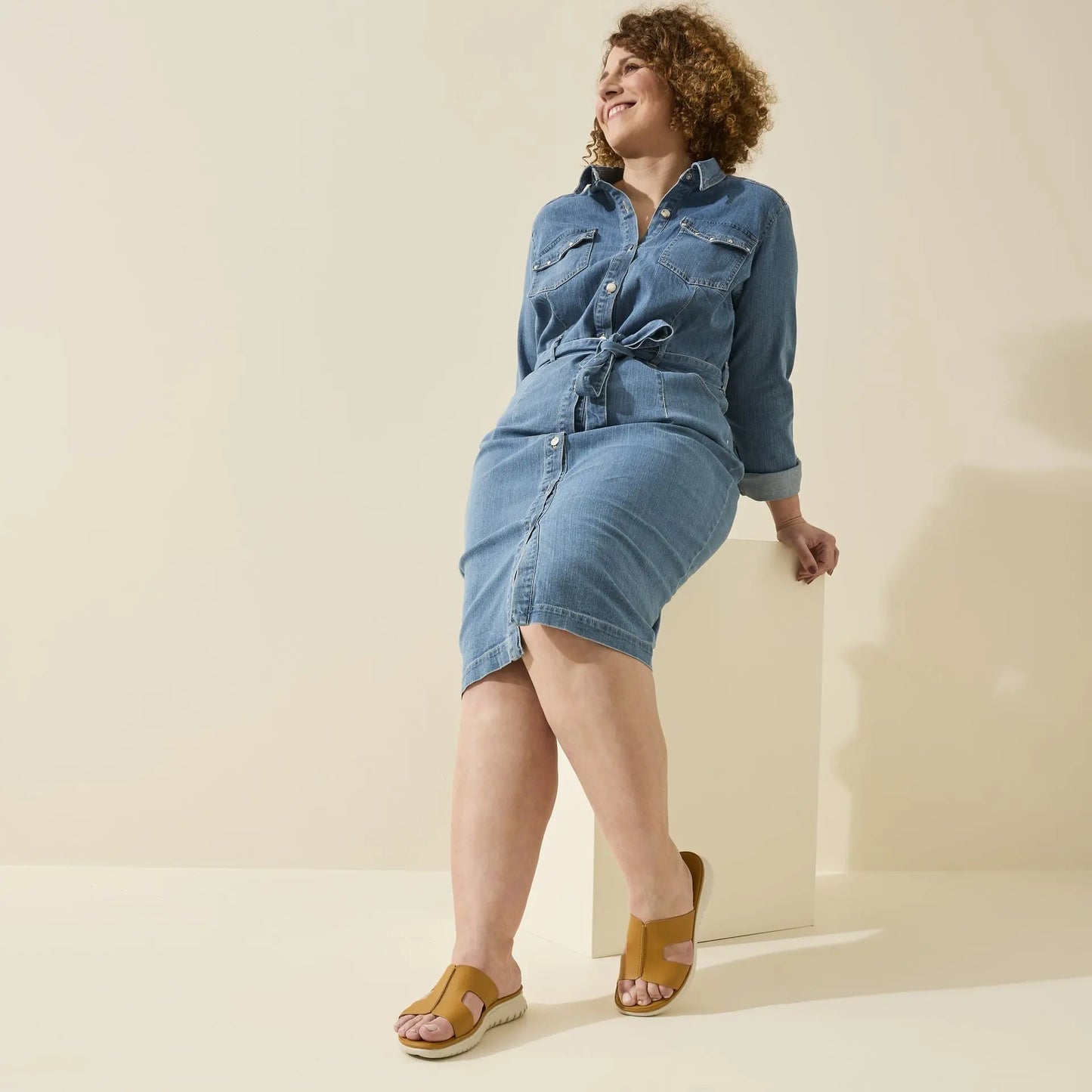 Mules à bout large ajustable H - Modèle Emy