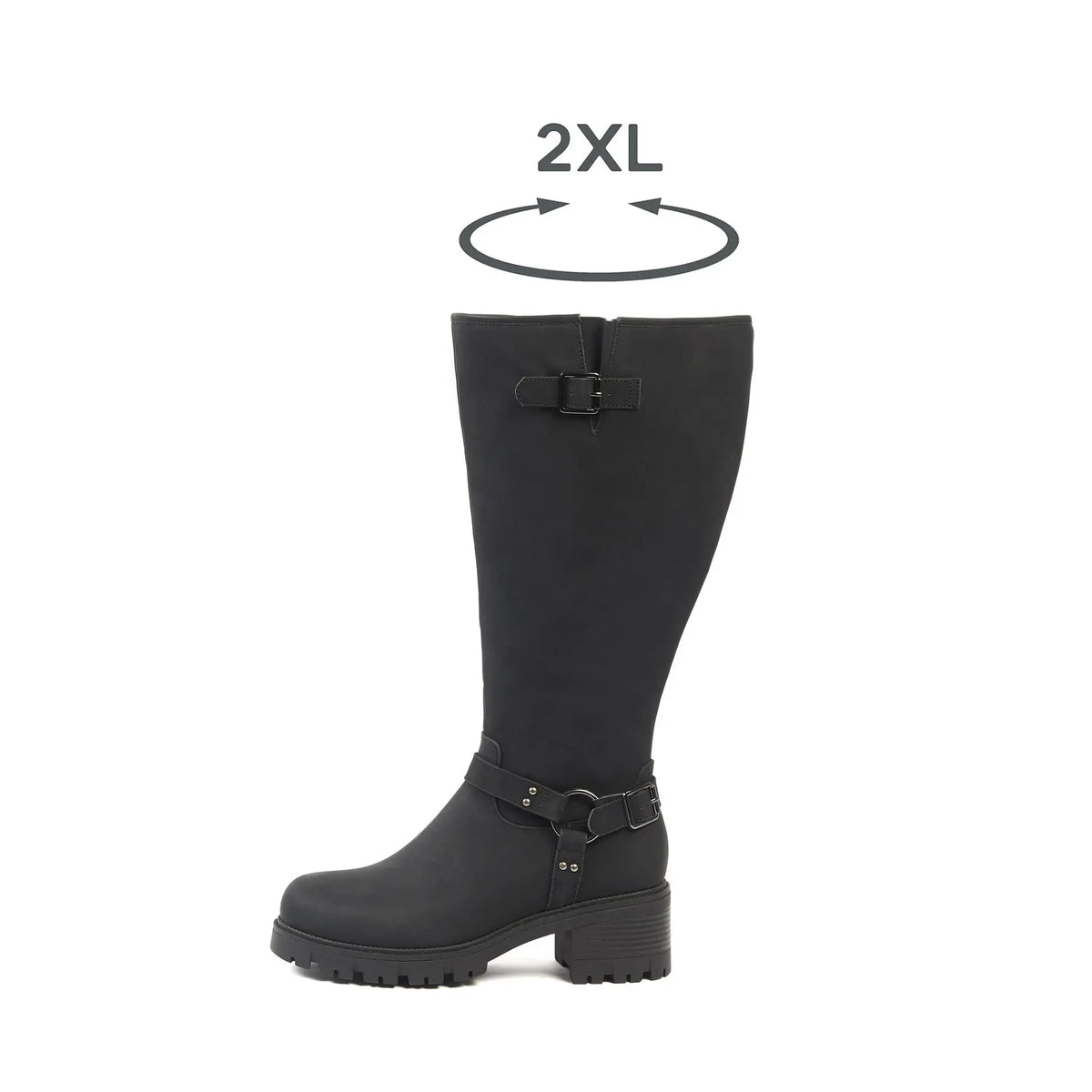 Bottes mollets larges 2XL - Apricot