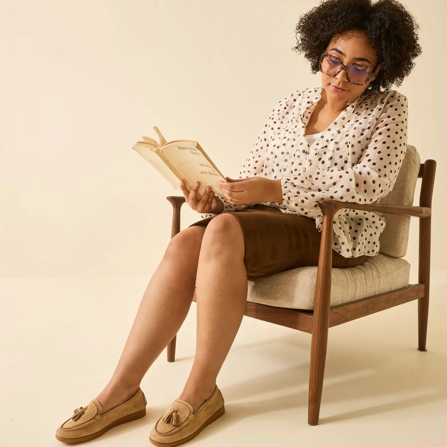 Mocassins pieds larges H - Modèle Anita