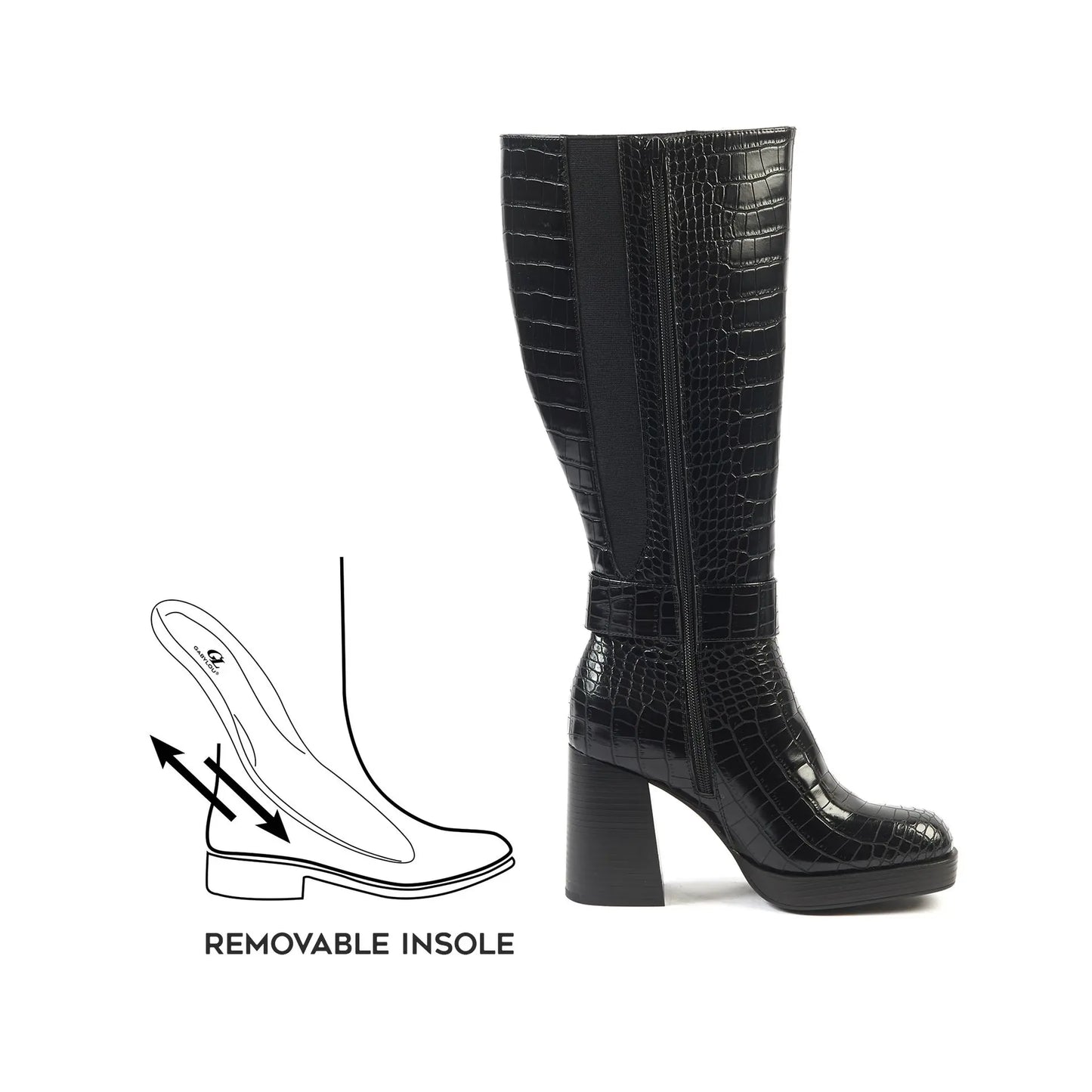 Bottes XL pour mollets larges - Modèle Nina