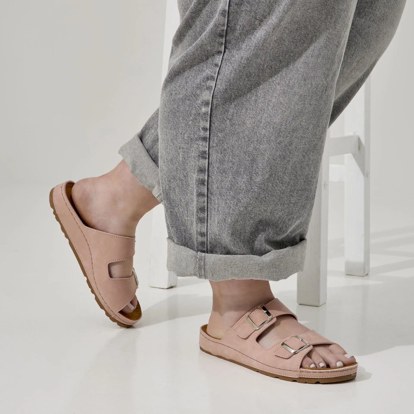 Sandales à bout large H - Modèle Hibiscus