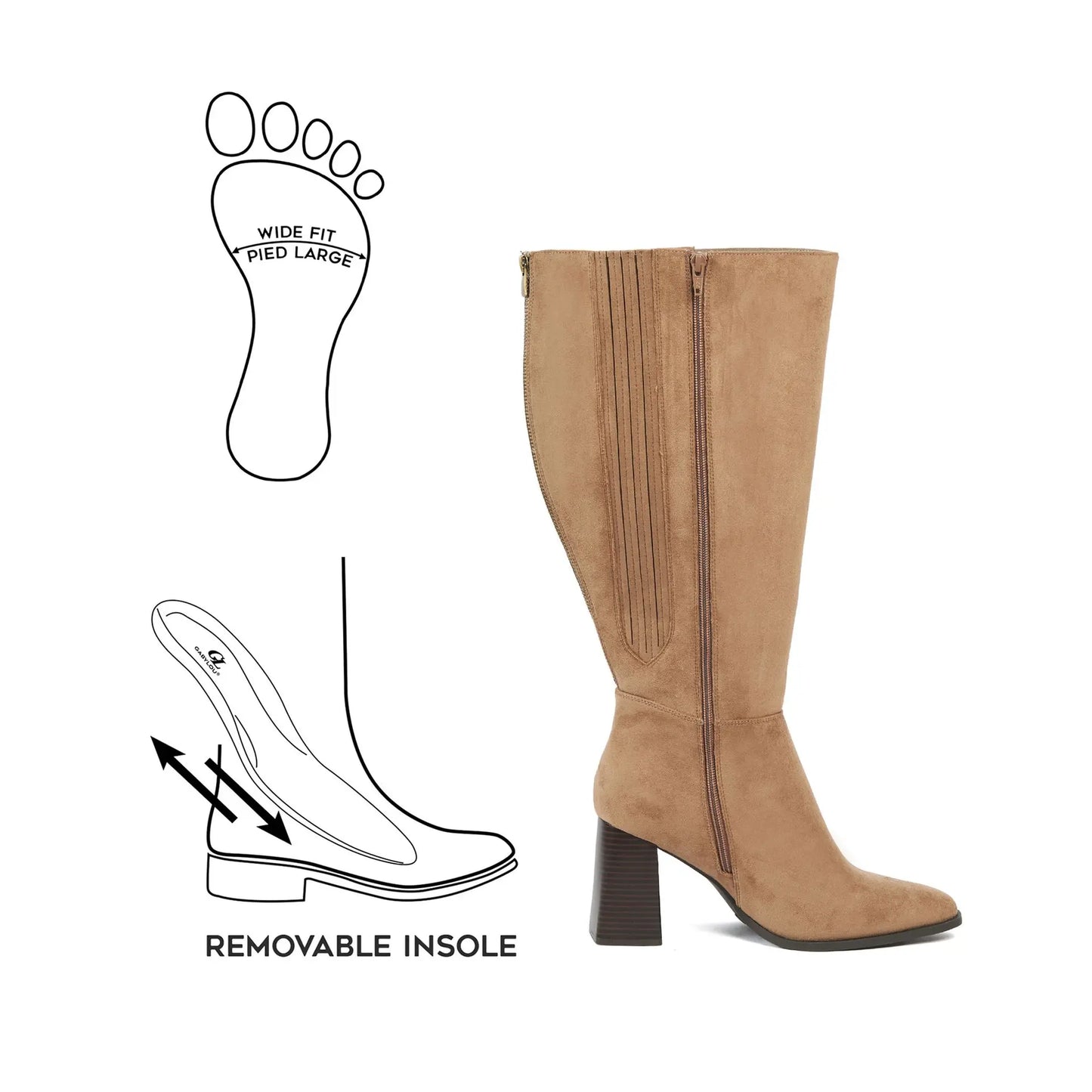 Bottes mollets larges 3XL - Aneta
