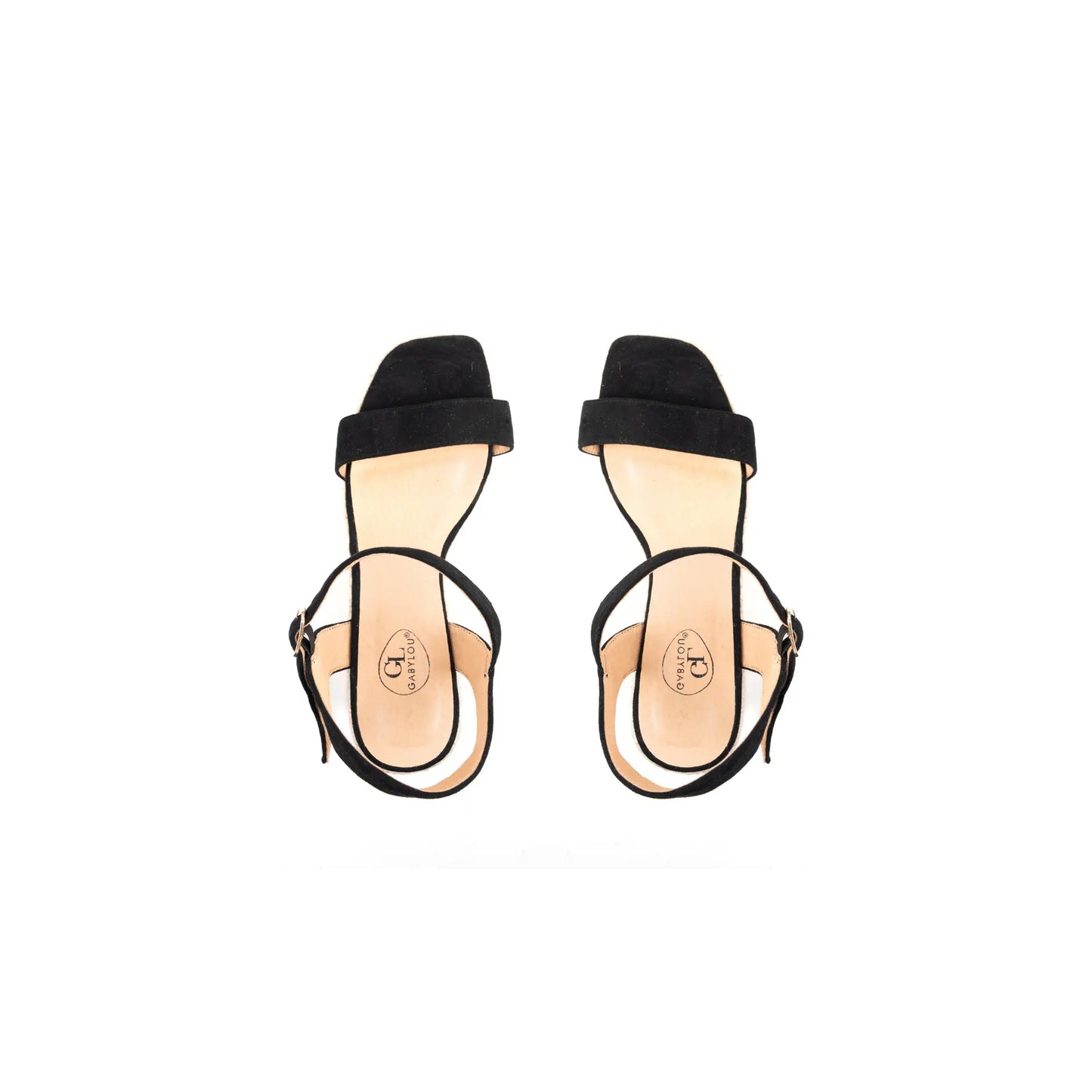 Sandales compensées à bout large ajustables, modèle H - Vic