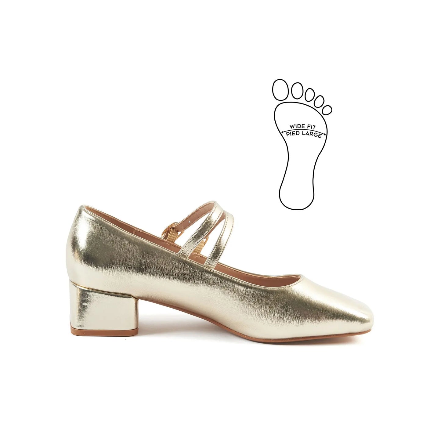 Sandales pieds larges H - Modele Diana