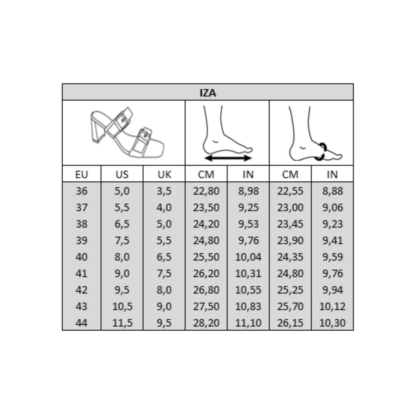 Mules pieds larges H - Modèle Iza