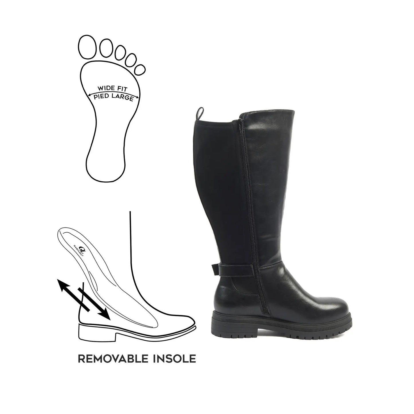 Bottes mollets larges 3XL - Kylie